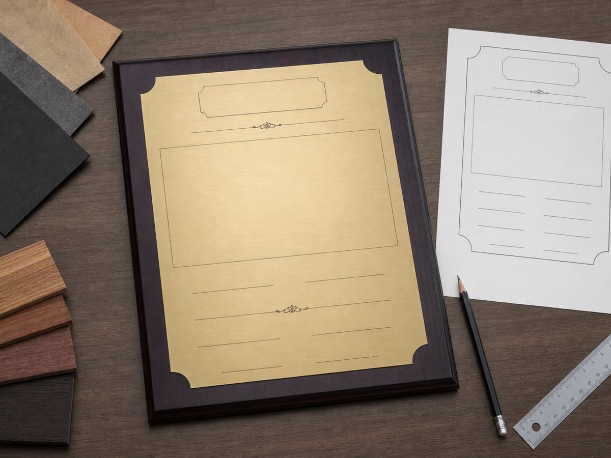 Illustrative blank service-date and appreciation-message proof layout